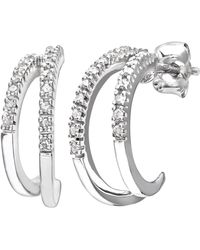 DIAMANT L'ÉTERNEL - 9ct Witgoud 15pt Diamanten Oorbellen - Lyst