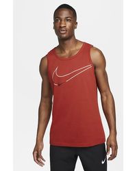 Nike - Dri-Fit Graphic Training Tank Vest - Lyst