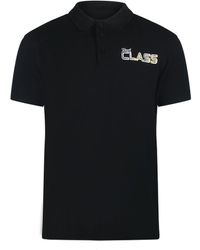 Roberto Cavalli - Vibrant Floral Logo Polo Shirt Cotton - Lyst