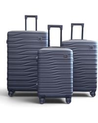 Infinity Leather - Hardshell 8 Wheel Luggage Case Bag Suitcase - Lyst