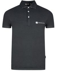 Aquascutum - Aldis Crest Block Logo Polo Shirt Cotton - Lyst