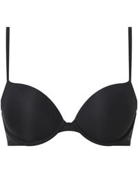 Calvin Klein - Sheer Marquisette Push-Up Plunge Bra - Lyst