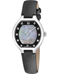 Gevril - Lugano Swiss Diamond Watch, Mop Dial 316L Genuine Italian Leather - Lyst