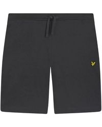 Lyle & Scott - Plain Gunmetal Sweat Shorts - Lyst