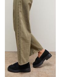 Oasis - Brooker Suede Tassel Chunky Loafers - Lyst
