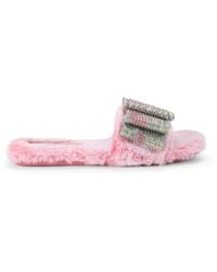Kurt Geiger - Cosy Bow Slide Sliders - Lyst