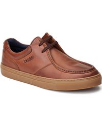 Base London - Dalston Leer Bruine Mocassin Schoenen - Lyst
