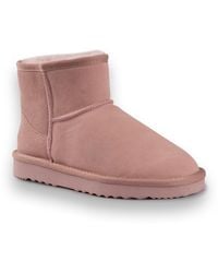 Aus Wooli - Australia Short Sheepskin Ankle Boot - Lyst