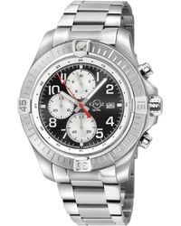 Gv2 - T38 Ss Case, Enamel Dial With Print, 3 Sub 316L Stainless Steel Bracelet Watch - Lyst