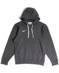 Nike - Charcoal Fleece Pullover Hoodie - Lyst