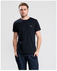 GANT - Men's Original Short Sleeve T-shirt In Black - Lyst