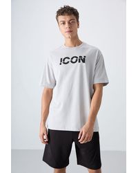TOMMY LIFE - Oversized Logo Print Crew Neck T-Shirt - Lyst