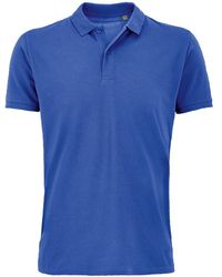 Sol's - Planet Pique Organic Polo Shirt (Royal) - Lyst