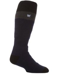 HEAT HOLDERS - Men's Long 2.3 TOG Thermo Knee High Ski Socks, Red Black