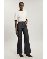 Karen Millen - Tailored Denim Straight Leg Trouser - Lyst