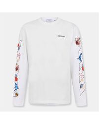 Off-White c/o Virgil Abloh - Diag Skate T Long Sleeve T-Shirt - Lyst