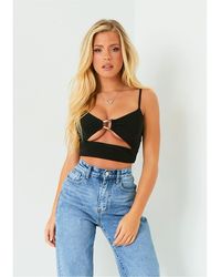 Missy Empire - Missy Empire Detail Cut Out Top - Lyst