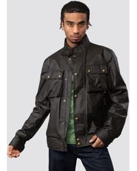 Belstaff - Racemaster Waxed Cotton Compact Field Jacket - Lyst