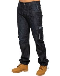 Enzo - Combat Denim Jeans - Lyst