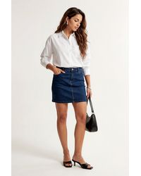 Urban Bliss - Super Stretch Mini Denim Skirt - Lyst