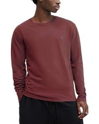 AllSaints - T Shirts Long Sleeve Crew Neck Top - Lyst