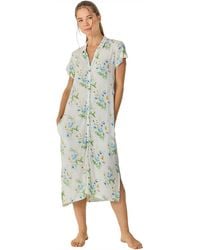 J&j Brothers - Summer Long Short Sleeve Nightgown Jjb40 - Lyst