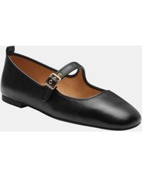 COACH - C Rivet Leather Mary Jane - Lyst