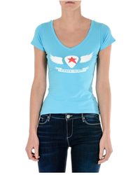Andrew Charles by Andy Hilfiger - T-Shirt Short Sleeves V-Neck Light Tapiwa - Lyst