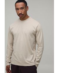 BoohooMAN - Essential Regular Fit Long Sleeve T-Shirt - Lyst