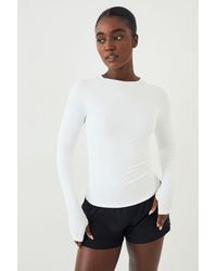 DSGN Studio - Sculpt Rib Long Sleeve Top - Lyst
