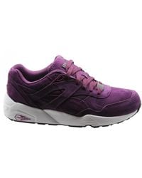 PUMA - Trinomic R698 Allover Suede Trainers Running 359392 01 B51C - Lyst