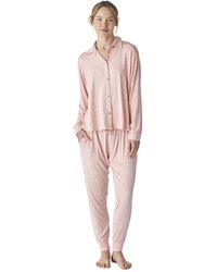 J&j Brothers - Jjb6 Modal Long Sleeve Printed Pajama Shirt - Lyst