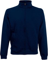 Fruit Of The Loom - Premium 70/30 Zip Neck Sweatshirt (Deep) - Lyst