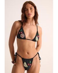 Nasty Gal - Premium Hand Embellished Fruit Triangle Bikini Set - Lyst