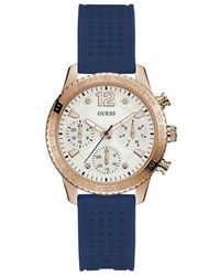 Guess - W1025L4 Analogue Silicone Watch - Lyst