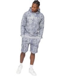 Crosshatch - Bardon Camo Cargo Shorts (Light Steel Camo) - Lyst