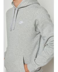 Nike - Club Pullover Hoodie Embroidered Logo - Lyst