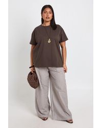 Boohoo - Plus Basic Oversized Short Sleeve T-Shirt - Lyst