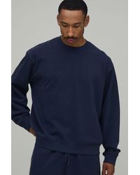BoohooMAN - Oversized Premium 480Gsm Washed Sweatshirt - Lyst