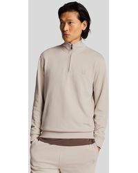 Lyle & Scott - Superfine Katoenen 1/4 Zip Sweatshirt - Lyst