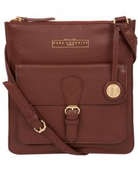 Pure Luxuries - 'Kenley' Leather Cross Body Bag - Lyst