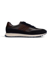 Bugatti - Marineblauwe Leren Veterschoenen Sneaker Schoenen Voor - Lyst