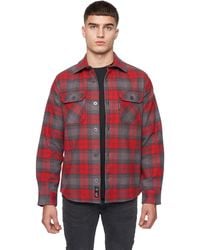 Duck and Cover - Willington Checked Overshirt Cotton - Lyst