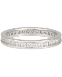 The Jewellery Stockroom - Sterling Cubic Zirconia Eternity Ring - Lyst