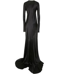 Ann Demeulemeester - Demy X-Long High Slit Long Sleeve Dress - Lyst
