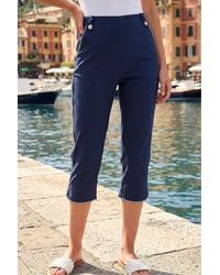 Roman - Stripe Side Seam Cropped Trousers - Lyst