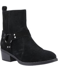 Hush Puppies - Iria Suede Heeled Ankle Boots - Lyst