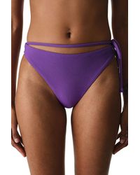 Penti - Melitona Textured Mid-Rise Bikini Bottom - Lyst