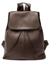 Woodland Leathers - Leather Medium Size Ruck Sack 12.0" Flap Over Carry Handle Adjustable Straps - Lyst
