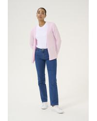 Kaffe - Vest Regular Fit Lilac - Lyst